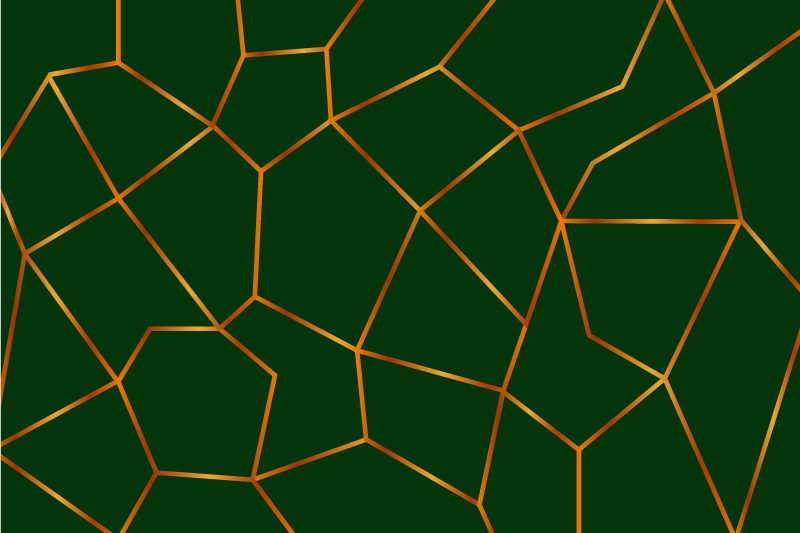 Zelený geometrický vzor Mramorový vinylový koberec - TenStickers