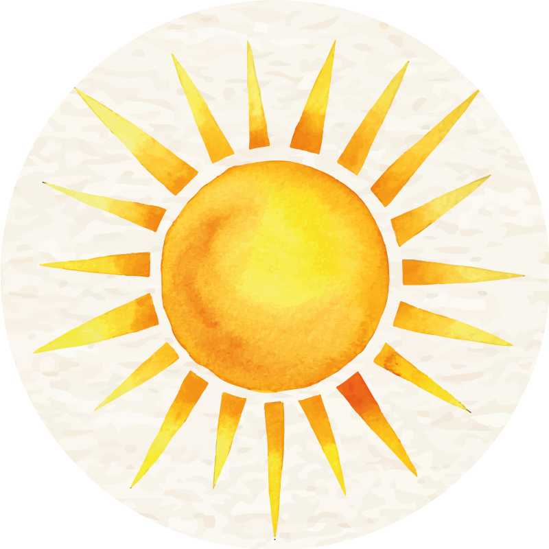 Sluneční záblesk Přírodní vinylový koberec - TenStickers