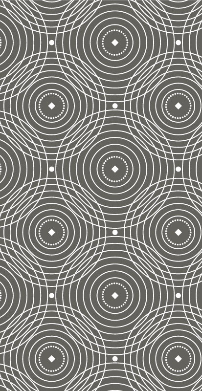 Kuchyňský severský fúzovaný kruh severský vinylový koberec - TenStickers