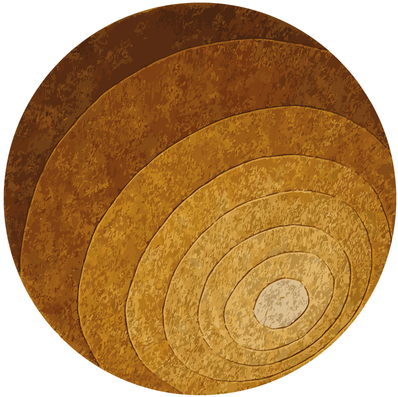 Vrstvy přírody vinylový koberec s efektem dřeva - TenStickers