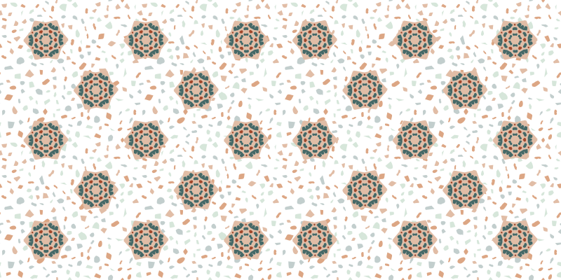 Bílá mozaika vinylový koberec - TenStickers