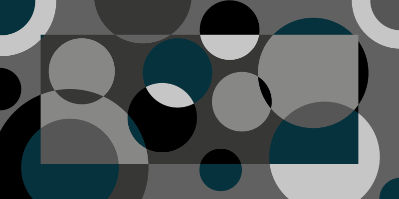 čtverce a kruhy severský vinylový koberec - TenStickers