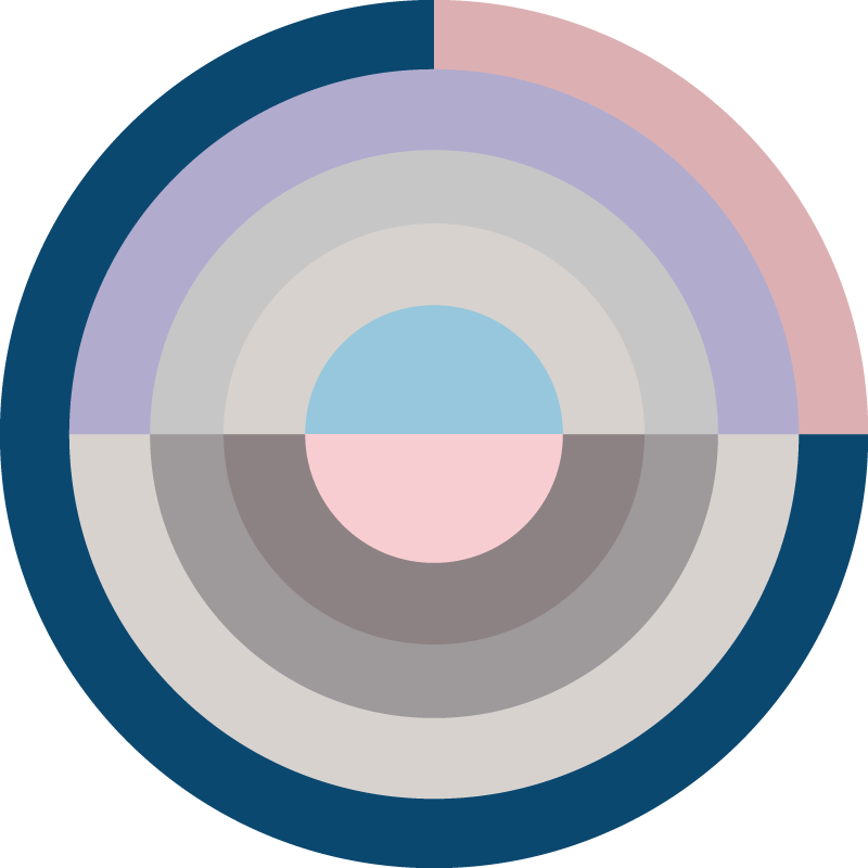 Kruhová barevná paleta Moderní vinylový koberec - TenStickers