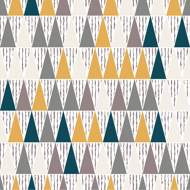 Trojúhelníkové segmenty odstínu Geometrický vinylový koberec - TenStickers