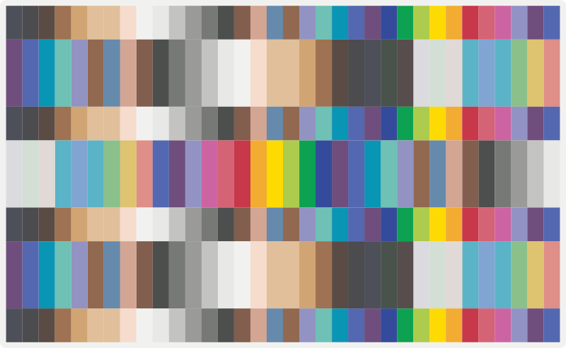 Vícebarevná mozaiková dlažba s malými čtverci - TenStickers