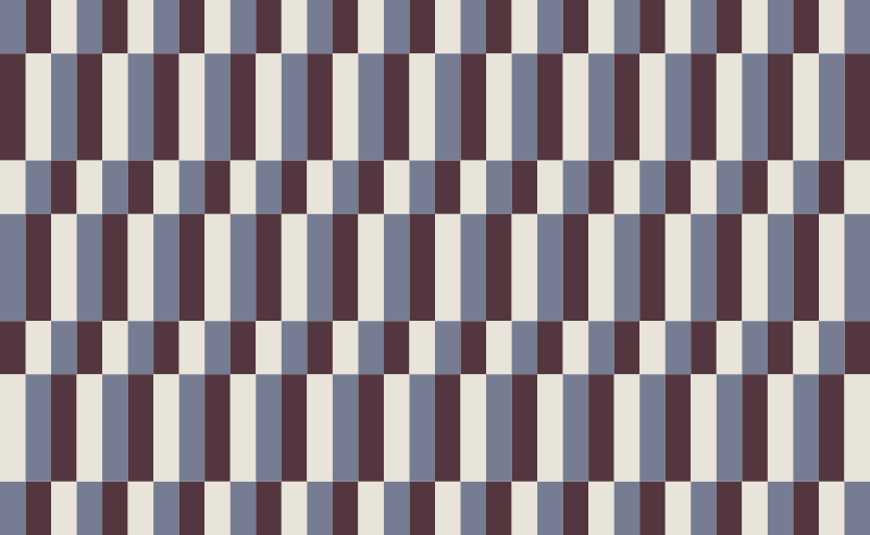 Hnědé a bílé čtverce mozaikové podlahové dlaždice - TenStickers