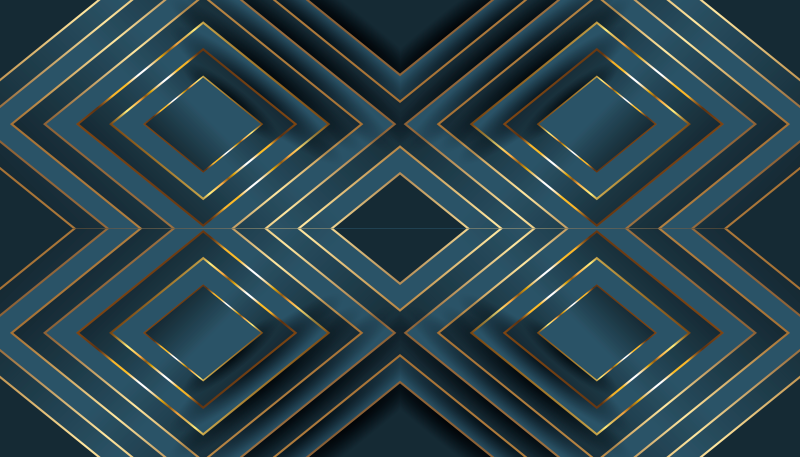 Modrá mozaika s vinylovým kobercem se špičkovým potiskem - TenStickers