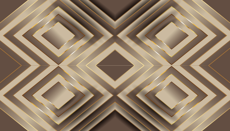 Elegantní geometrická kompozice Kuchyňský vinylový koberec - TenStickers