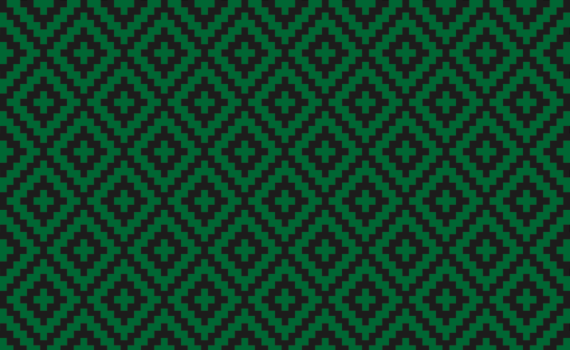 Mozaikový vinylový koberec tmavě zelené čtverce - TenStickers