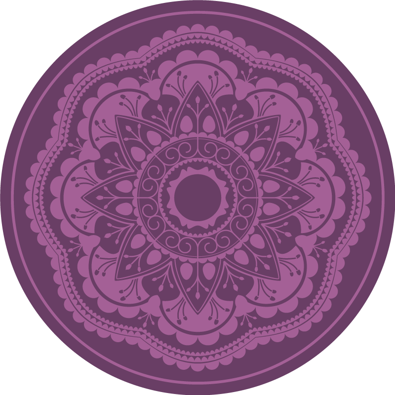 Velká mandala uprostřed mandala vinylový koberec - TenStickers