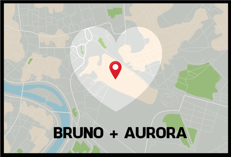 Vinylový koberec se jmény a vlastní mapou - TenStickers