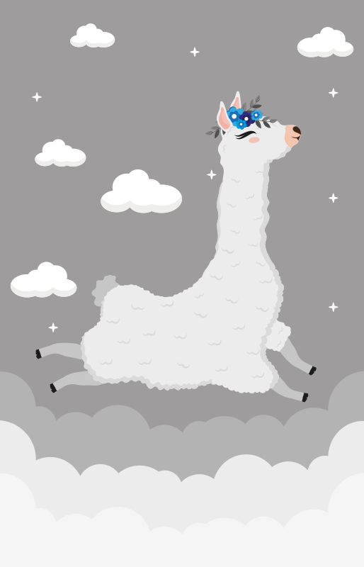 Vinylový koberec na hraní pro nordickou peruánskou krajinu - TenStickers