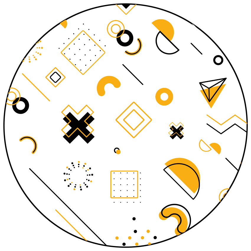 Moderní matematické tvary Geometrický vinylový koberec - TenStickers