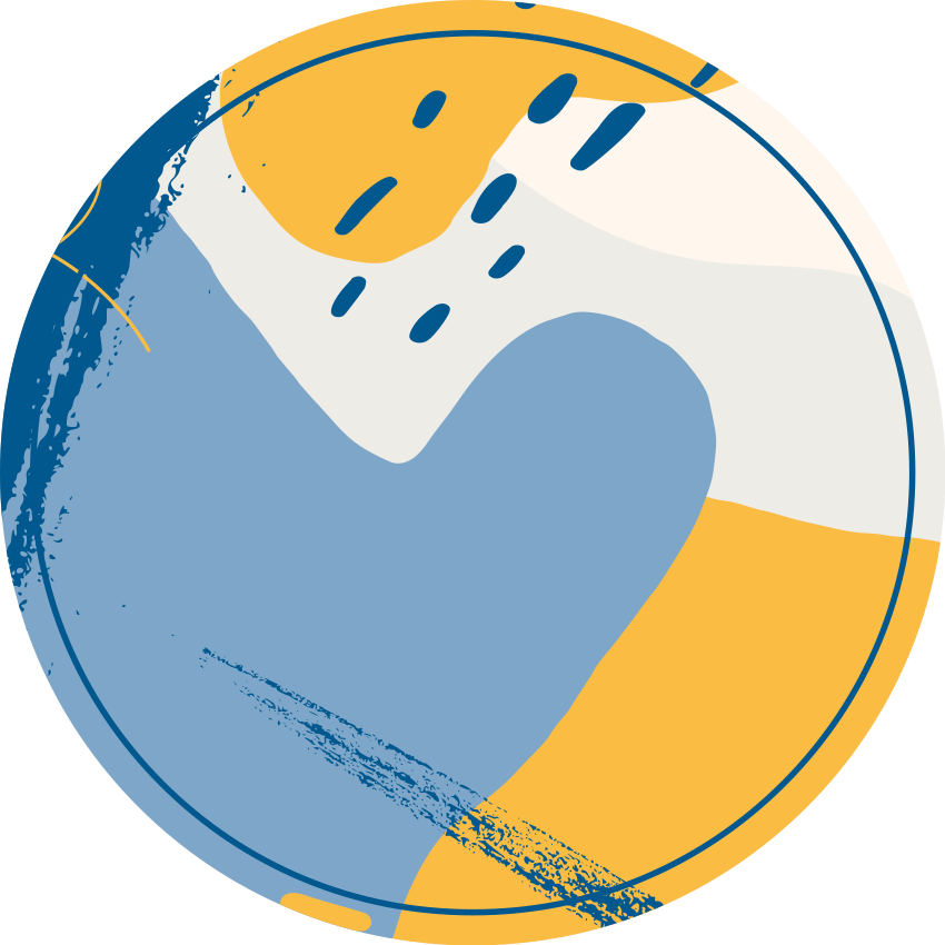 Kruhové umění Vinylový koberec s efektem kamene - TenStickers