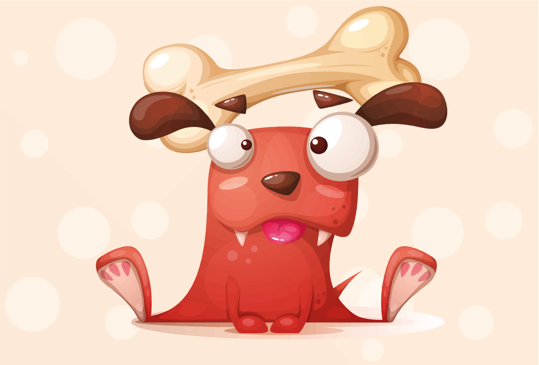 Veselé štěně Vinylový koberec do školky - TenStickers