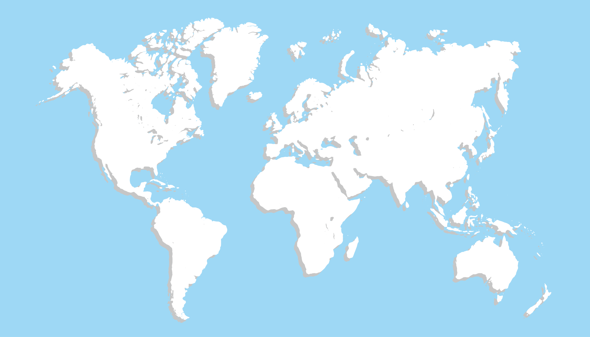 Vinylový koberec z celého světa globální mapa - TenStickers