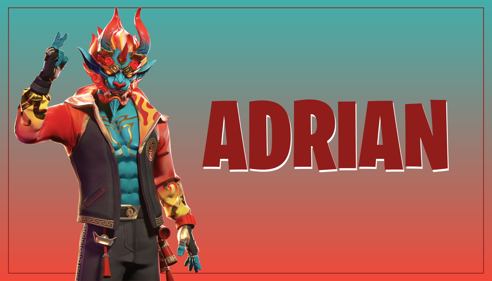 Herní postava se jménem Vinylový koberec pro teenagery - TenStickers