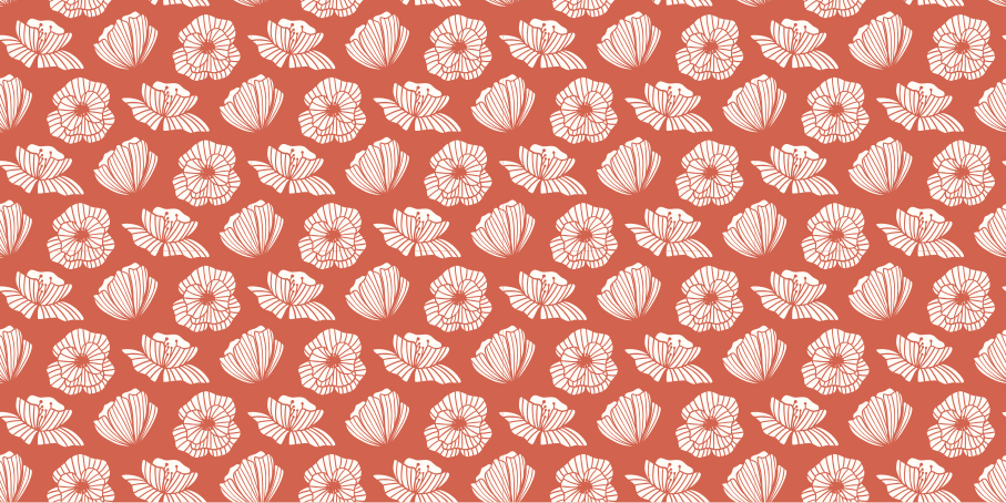 Květinový prvek Vinylový koberec s květinami a rostlinami - TenStickers