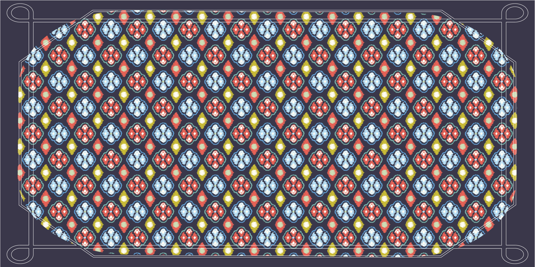 Barevná mozaiková kompozice Vinylový koberec ve vstupní hale - TenStickers