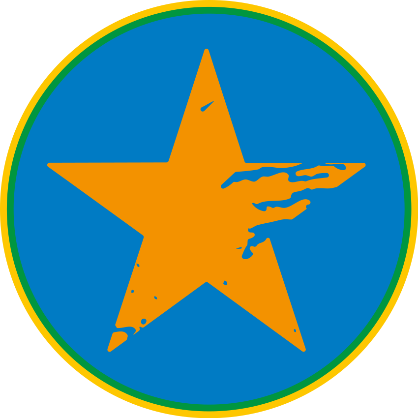 Modrý hvězdný přízvuk Ostatní Vinylový koberec - TenStickers