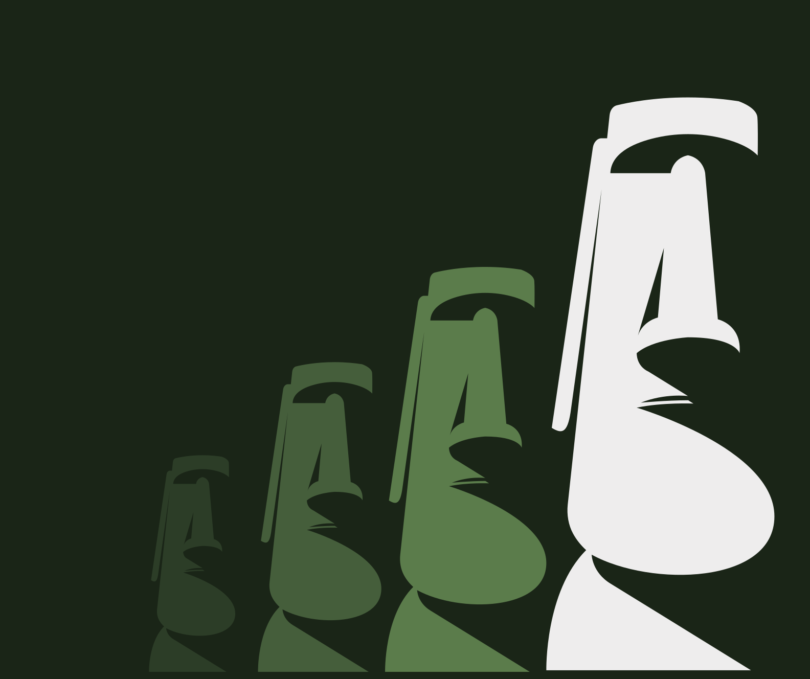 Velikonoční ostrov chile v vinylovém koberci zelené přírody - TenStickers