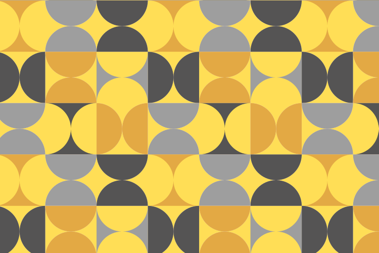 Kruhový vzor Geometrický vinylový koberec - TenStickers