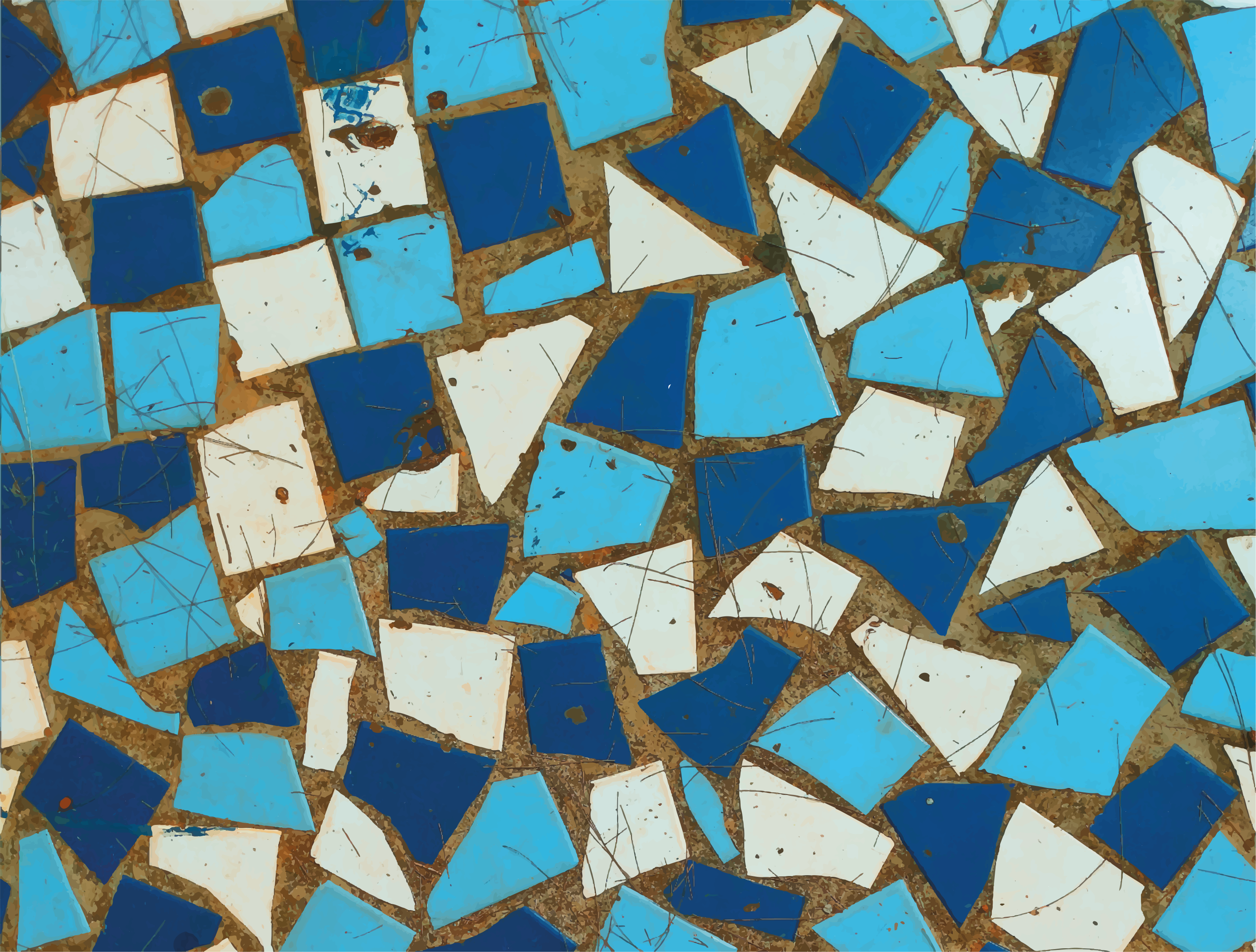 Mozaikové dlaždicové aranžmá Mozaikový vinylový koberec - TenStickers