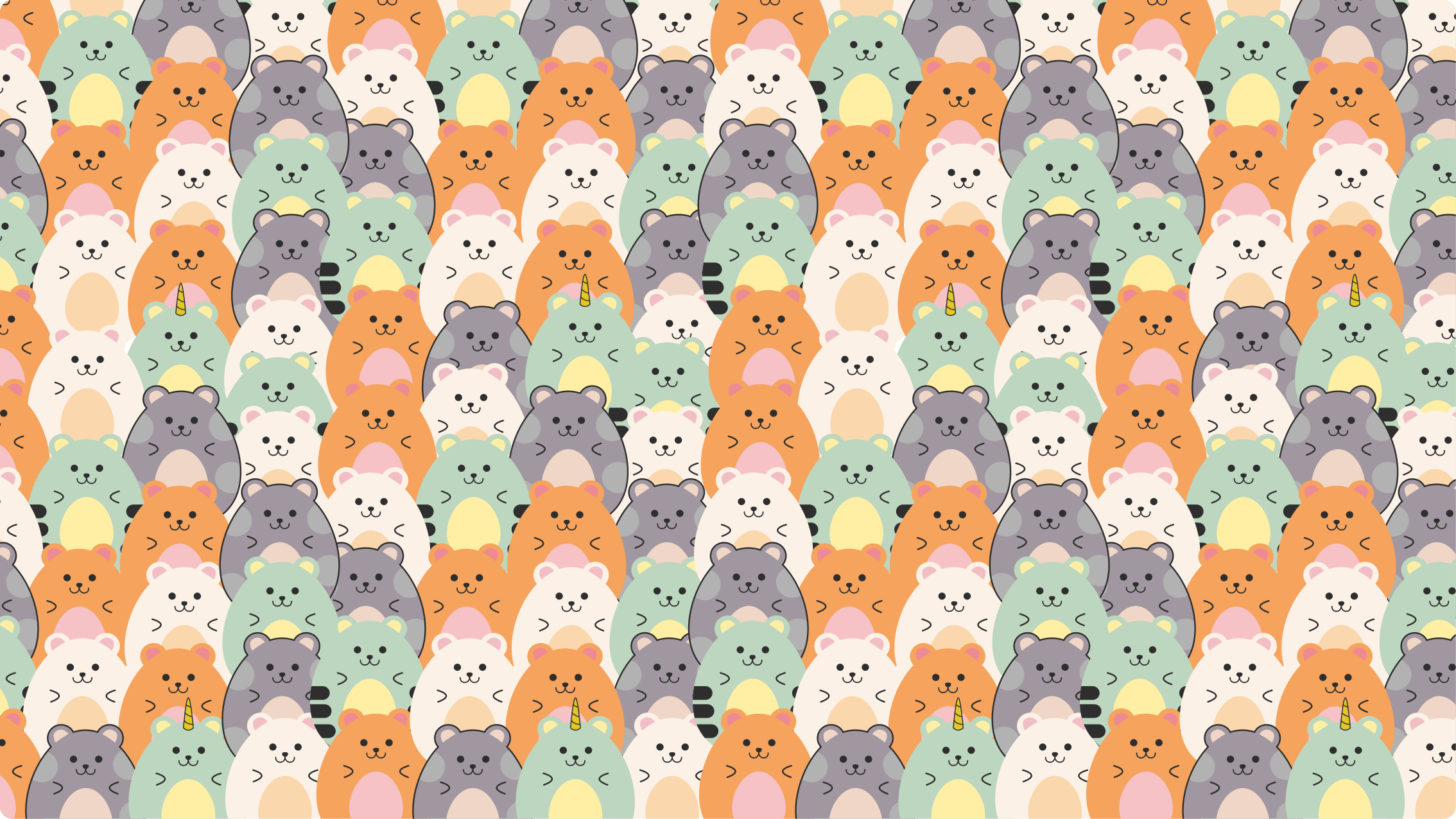 Rozkošné výrazy zvířat Vinylový koberec ve vstupní hale - TenStickers