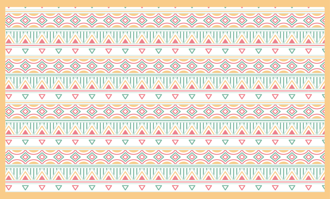 Boho a hippie vzor koberec do ložnice - TenStickers