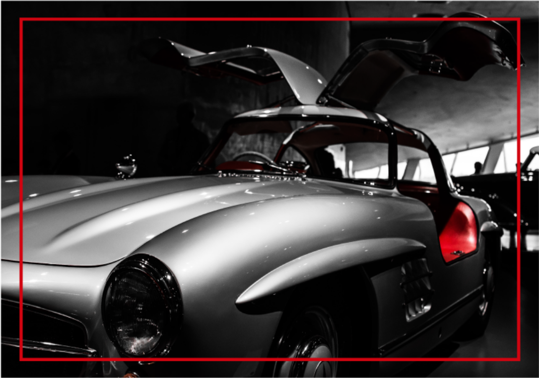 Mercedes 300sl vintage koberec - TenStickers