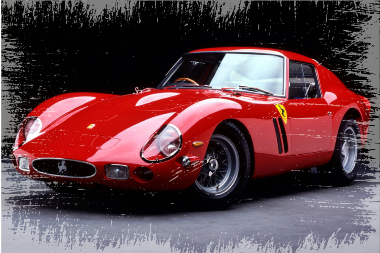 Ferrari 250 gto vintage koberec - TenStickers