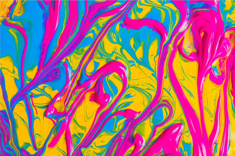 Zářivých vírových vzorů Moderní vinylový koberec - TenStickers