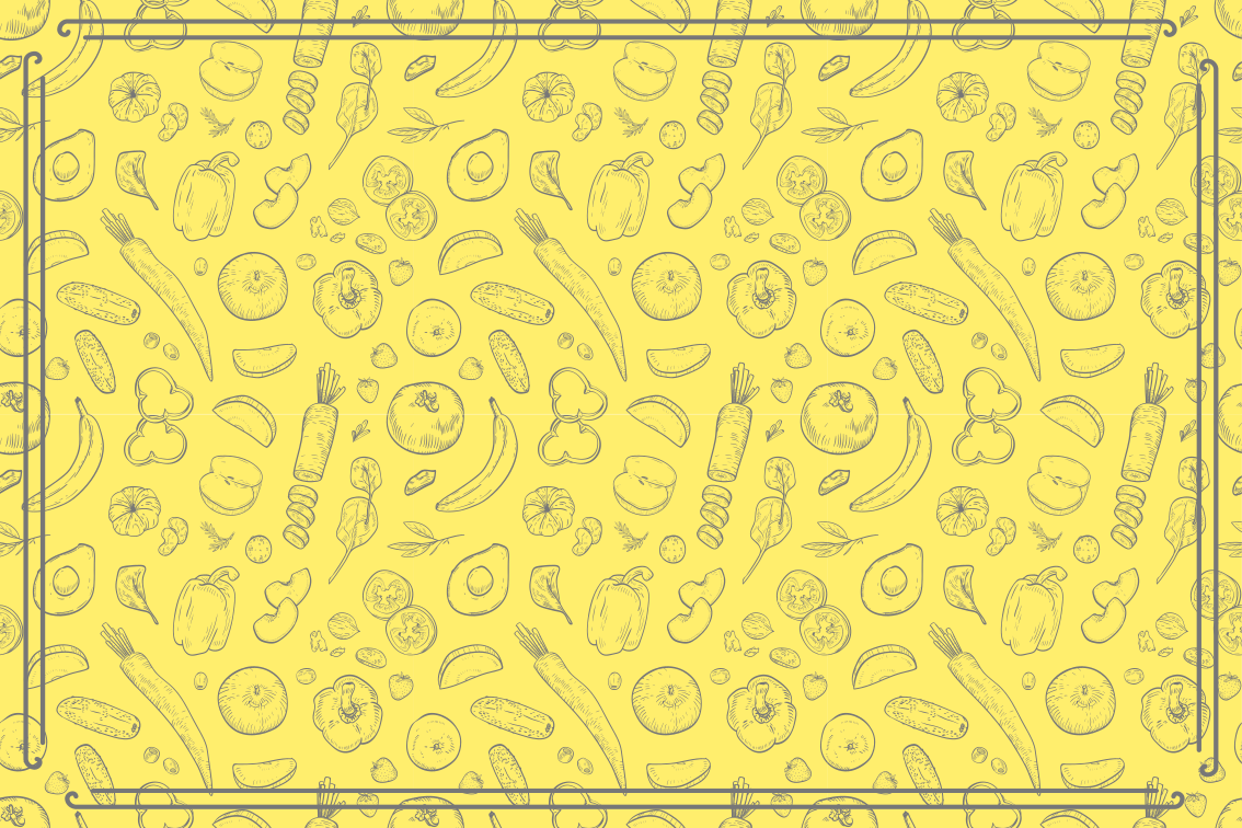 Rozmarný ovocný vzor Kuchyňský vinylový koberec - TenStickers