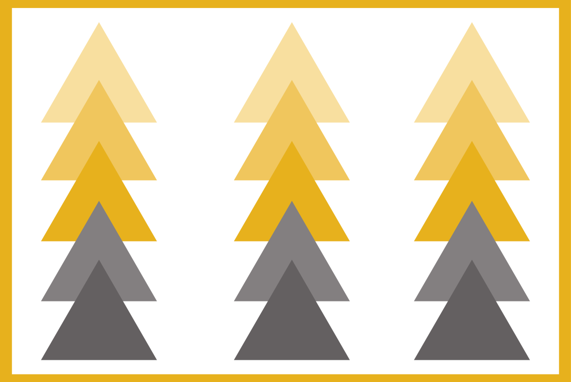 Trojúhelníková barevná kaskáda Geometrický vinylový koberec - TenStickers