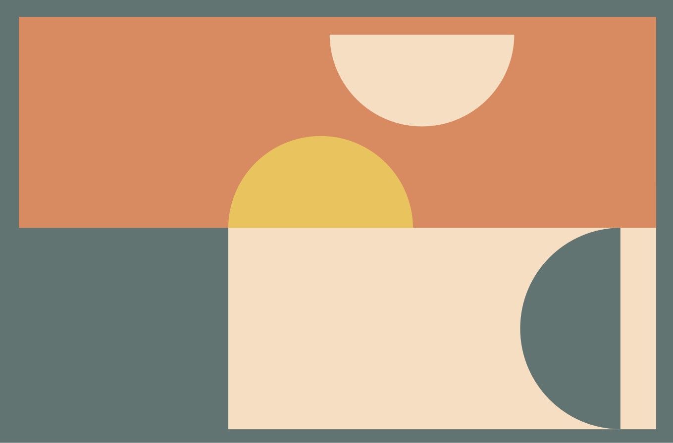 Kruhy a obdélníky Moderní vinylový koberec - TenStickers