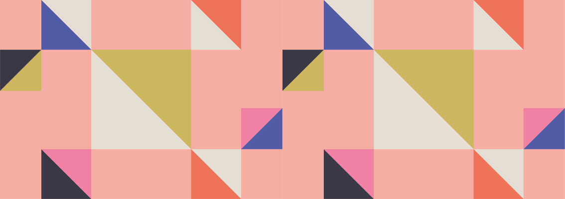 Moderní trojúhelníky Geometrický vinylový koberec - TenStickers