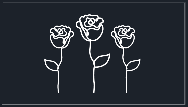 Vinylový koberec s květinami a rostlinami v botanickém stylu - TenStickers