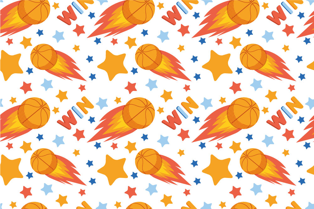 Sportovní design hvězd Vinylová hrací podložka - TenStickers