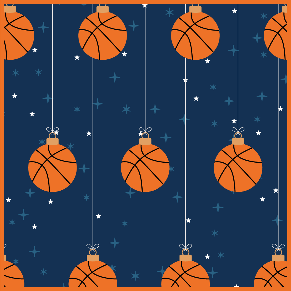 Vzor ornamentu basketbalového míče Ostatní Vinylový koberec - TenStickers