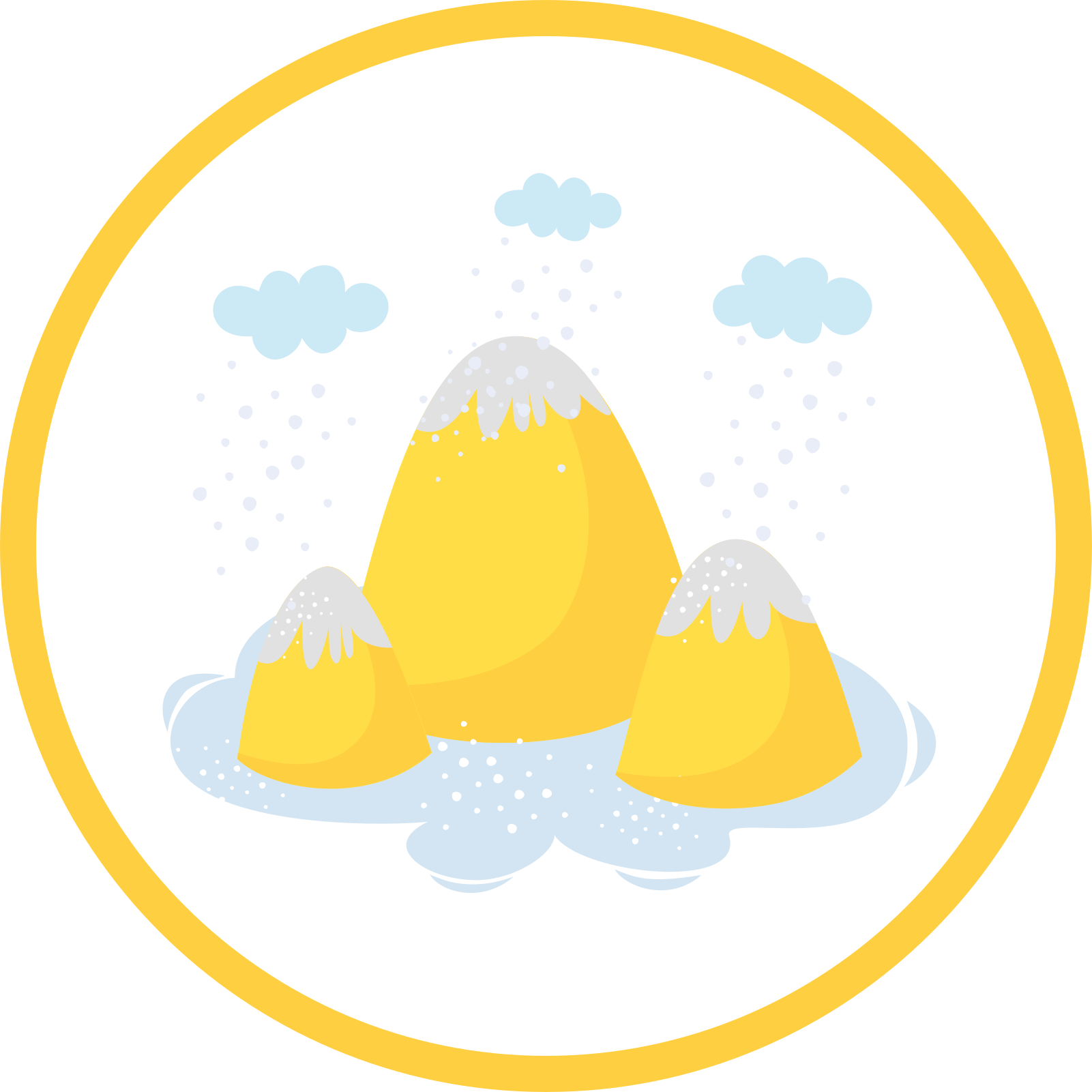 Veselá horská scenérie Ostatní Vinylový koberec - TenStickers