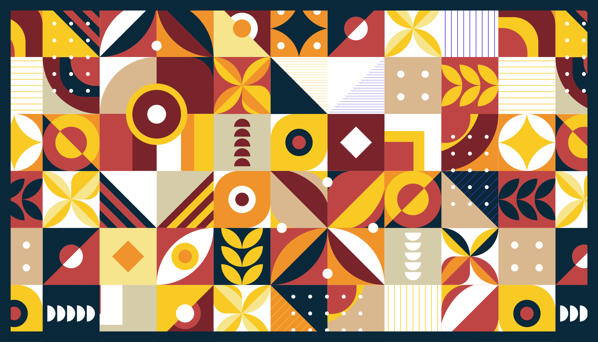 živé skladby Vinylový koberec s efektem dlaždic - TenStickers