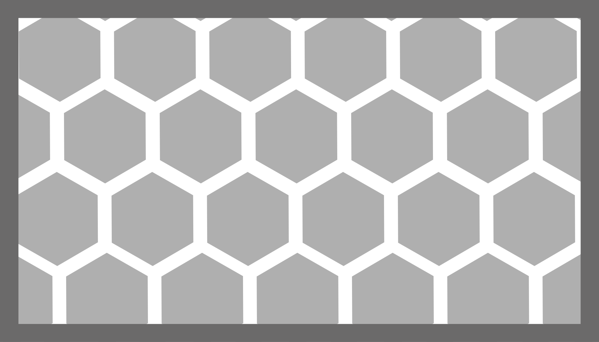 Hexagonální konfigurace Geometrický vinylový koberec - TenStickers