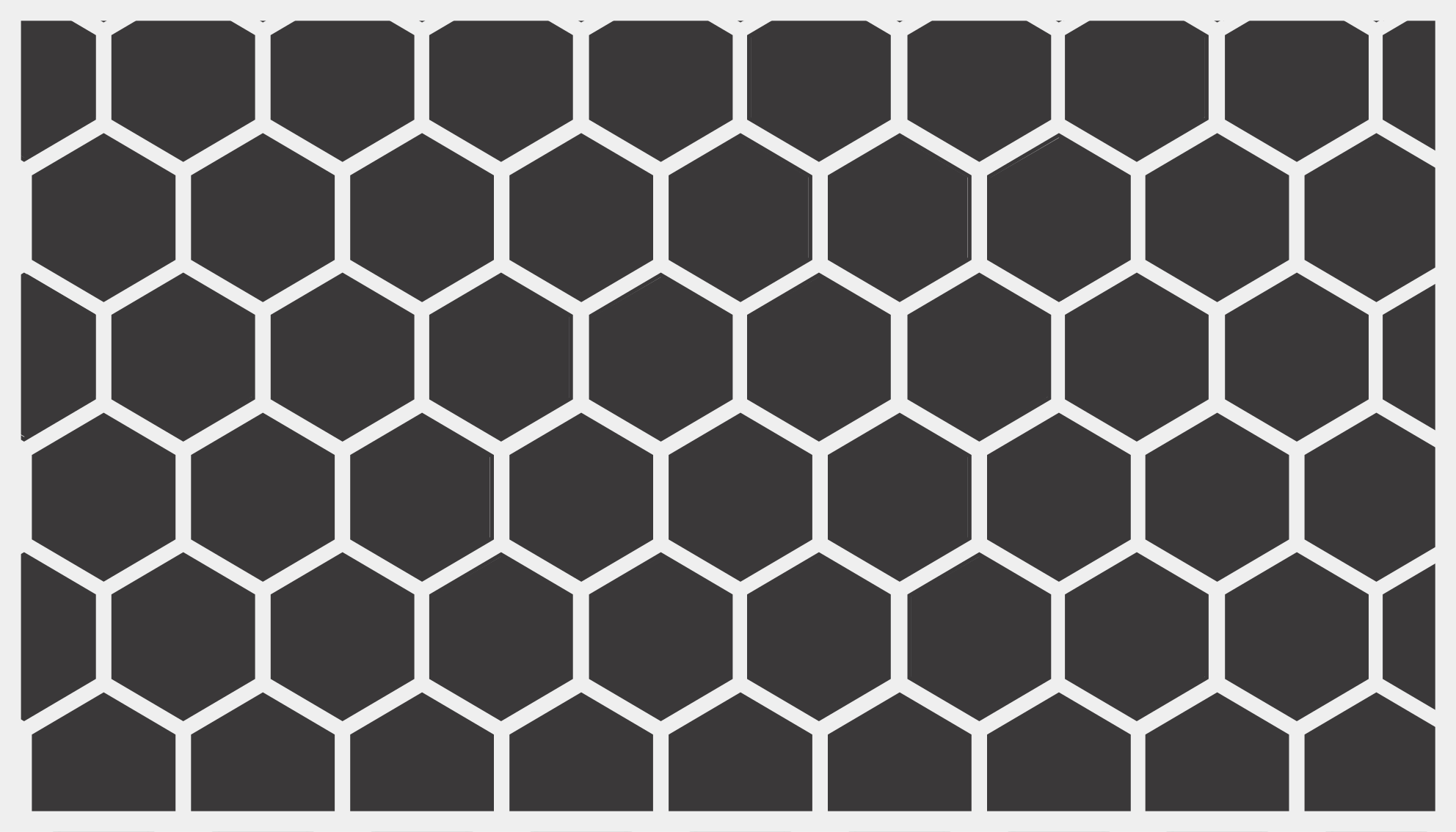 Geometrický vinylový koberec s hexagonálním vzorem - TenStickers