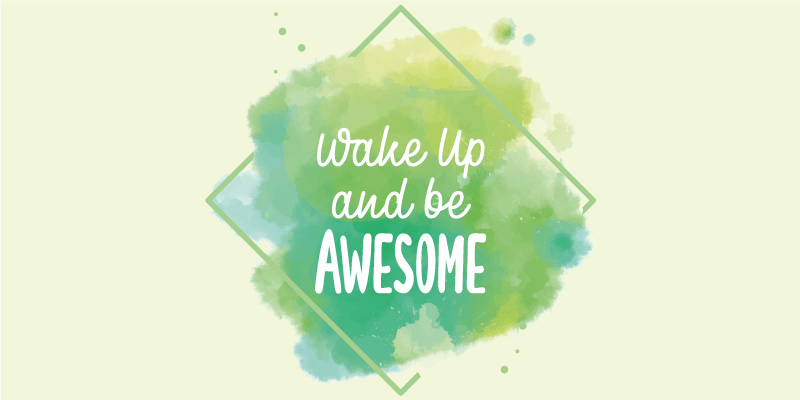 Probudit výjimečný Vinylový koberec s frázemi - TenStickers