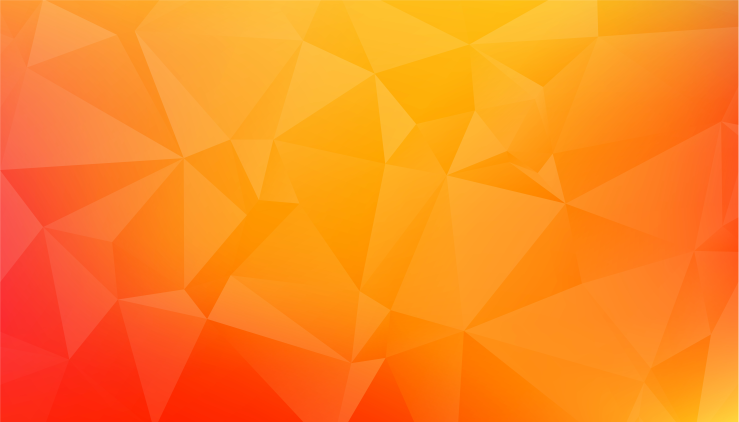 Abstraktní oranžové geometrické tvary moderní koberec - TenStickers