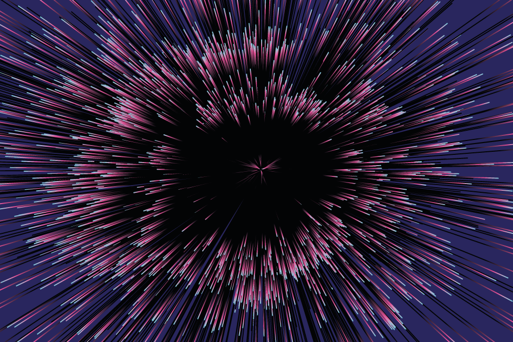 Radiální čáry a abstraktní pozadí moderní koberec - TenStickers