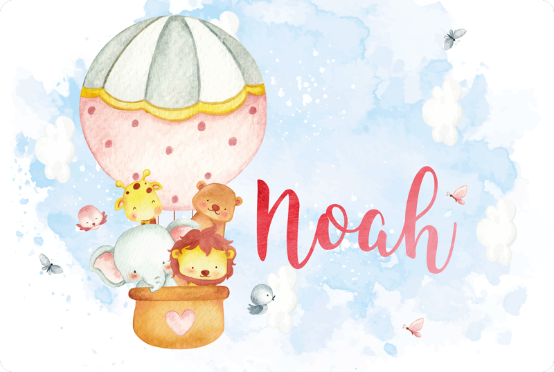 Balónkové dobrodružství se jménem Vinylový koberec do školky - TenStickers