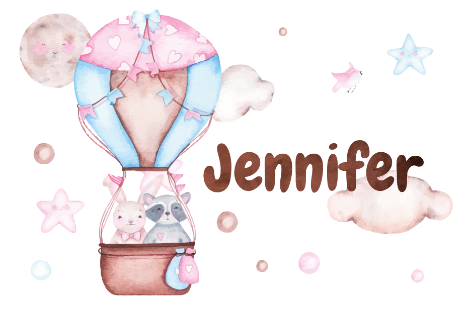 Jemné horkovzdušné balóny přizpůsobené vinylový koberec - TenStickers