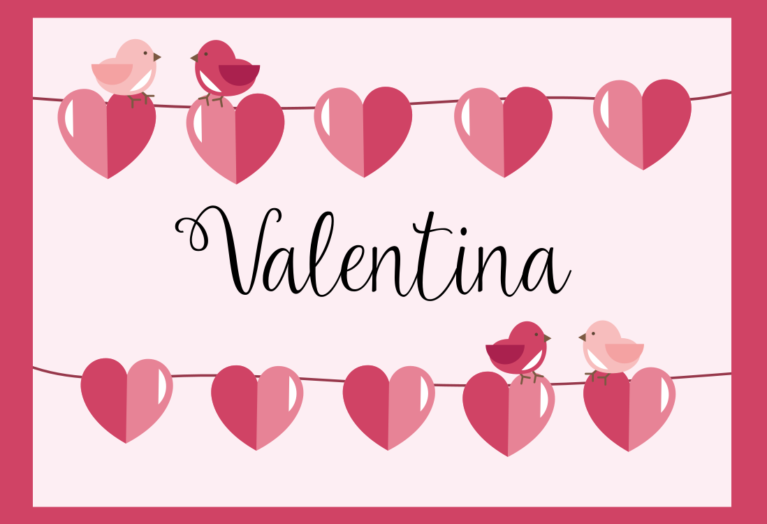 Srdce design Vinylový koberec se jmény - TenStickers