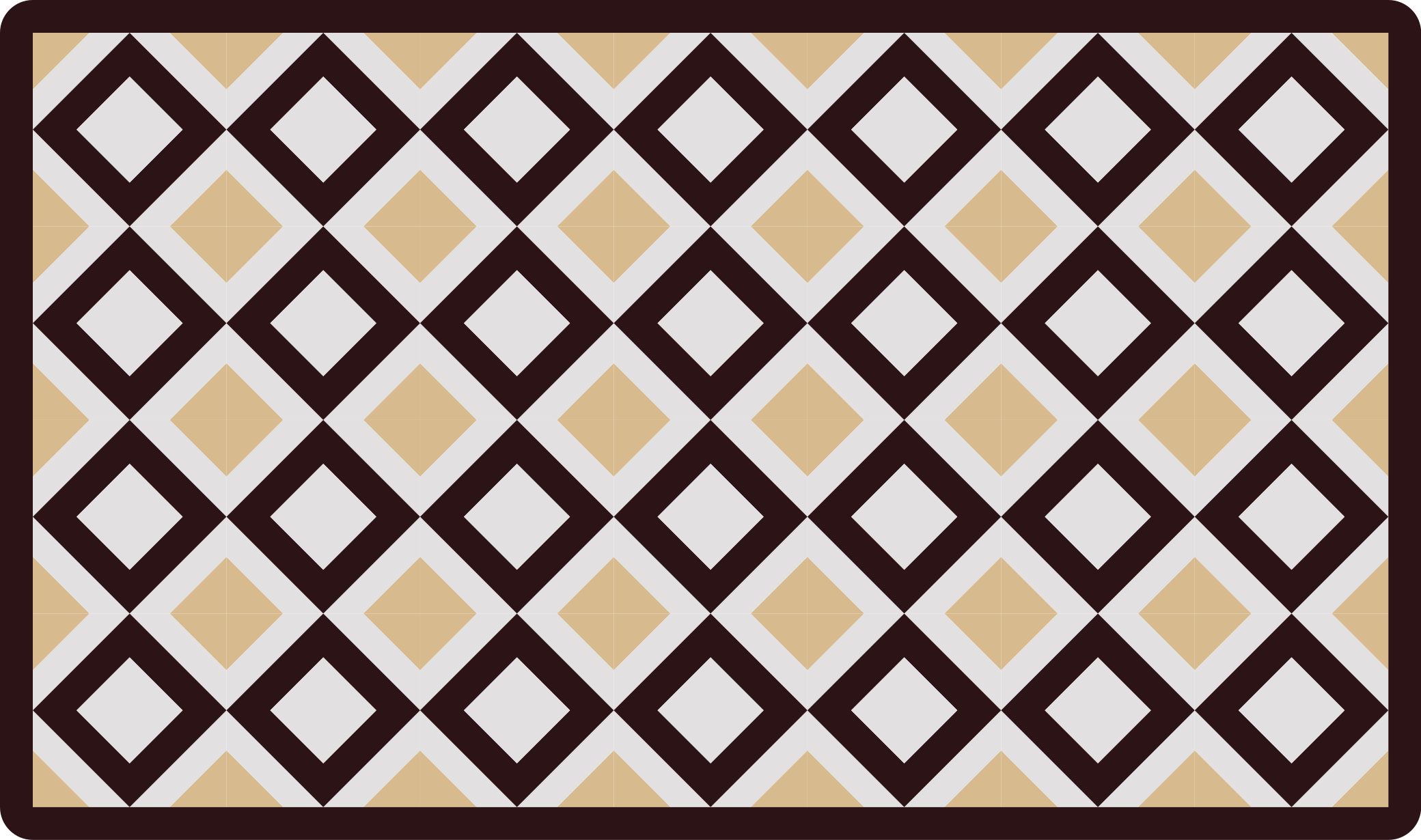 čtvercový vinobraní cementový vzor dlaždice koberec - TenStickers